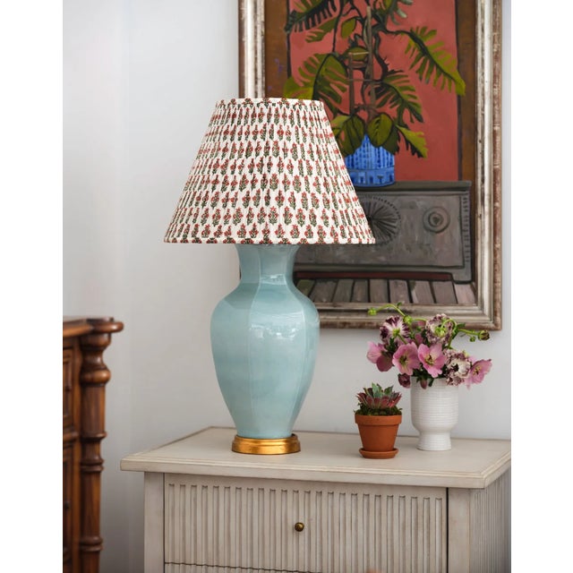 Transitional Bunny Williams Home Hive Lamp in Light Blue For Sale - Image 3 of 5