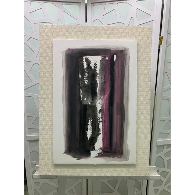 Pastel watercolor work on a sheet of watercolor paper superimposed on a canvas pasted on a wooden support.Born in the...