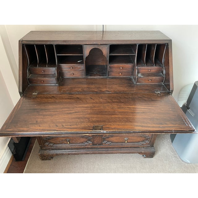 This Jacobean secretary belonged to my great-great-grandfather. Built like a tank! Some wear and tear as to be expected.