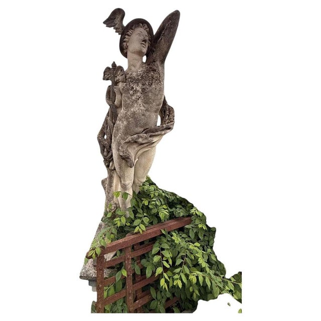 1970s Italian Artist, Large Sculpture of Mercury, 1970, Vicenza Stone For Sale - Image 5 of 5