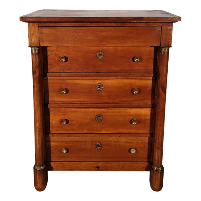 Large Vintage Chest of Drawers in Cherry For Sale