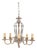 Dutch Baroque Style Pewter and Brass Chandelier For Sale