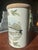 Vintage Portmeirion pottery canister with solid wood lid and fish and fern illustration design. From the "Compleat Angler"...
