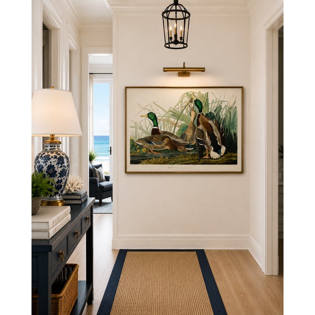 John James Audubon Mallard Duck, Vintage Art Print Reproduction From Birds of America by John James Audubon, 40" X 60" For Sale - Image 4 of 11