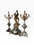 Art Nouveau Antique French Bronze & Marble Art Nouveau Clock Set - La Nuit Madrassi For Sale - Image 3 of 7