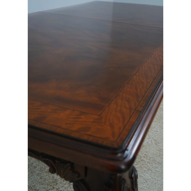 2000 - 2009 Maitland Smith Mahogany Louis XVI Inlaid Dining Table For Sale - Image 5 of 18