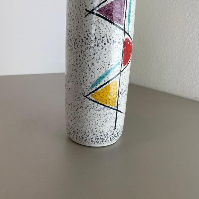 1970s Graphic Fat Lava Multi-Color Vase Scheurich, Germany Wgp, 1970s For Sale - Image 5 of 18