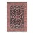 Shabby Chic Floral 1990's Pak-Persian Black/Red Wool Rug - 9'3'' X 12'3'' For Sale