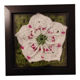 Connecticut Mountain Laurel State Flower Fiber Art For Sale