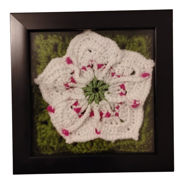 Connecticut Mountain Laurel State Flower Fiber Art For Sale