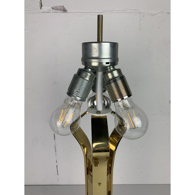 Large Mid-Century Space Age Brass Mushroom Table Lamp, 1960s For Sale - Image 16 of 18