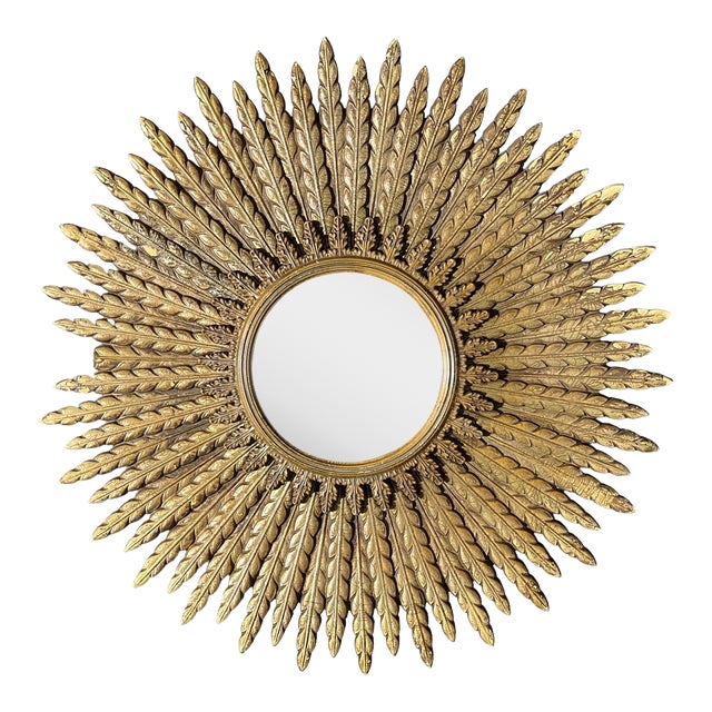 1960s Turner Sunburst Convex Wall Mirror Chairish