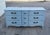 1970s French Provincial Blue Gray Lacquered Dresser of Twelve Drawers For Sale - Image 9 of 11