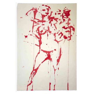 Leo Guida, Figure, Watercolor, 1970s For Sale