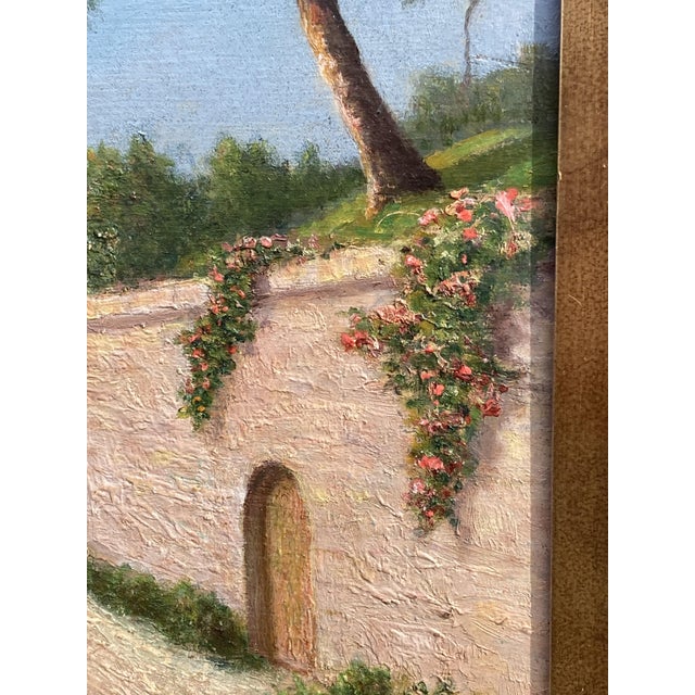 F. Peyre, Mediterranean Seascape, 1920s, Oil on Panel For Sale - Image 12 of 17