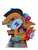 Contemporary John Okulick, Large Abstract Wood Sculpture Colorful Wooden Painting John Okulick Wall Hanging For Sale - Image 3 of 18