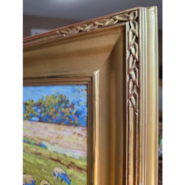 Post Impressionist Beautifully Framed Post Impressionist Original Oil For Sale - Image 3 of 7