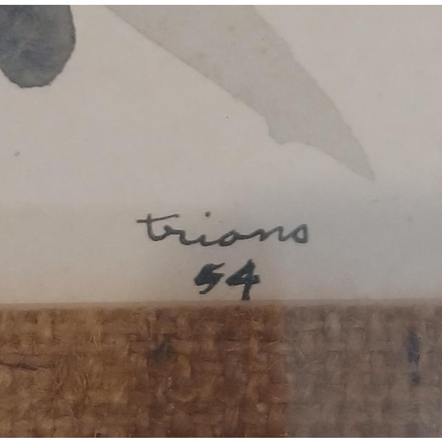 Abstract Expressionism Anthony Triano 1928-1997 Imaginative Drawing by Famed Artist For Sale - Image 3 of 4