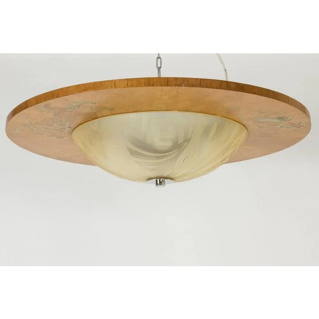 Mid-Century Flush Mount Light by Birger Ekman, 1939 For Sale - Image 3 of 11