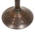 Metal Antique Bronze Rose Overlay & Stained Slag Glass Table Lamp #559 by Handel For Sale - Image 7 of 18