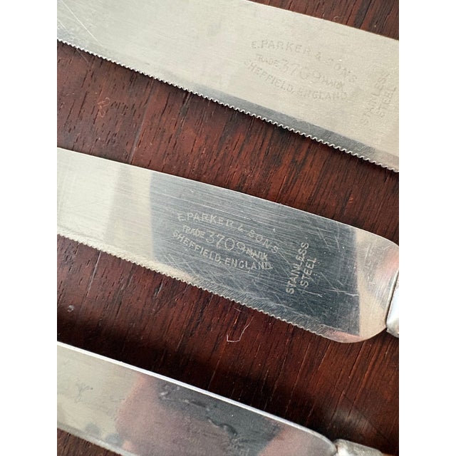 Sheffield Vintage Bakelite Flatware Set, Sheffield, England Stainless Steel For Sale - Image 4 of 4