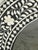 2020s Aditya Handicrafts 32.75” Black & White Bone Inlay Floral Round Mirror, India, 2021 For Sale - Image 5 of 12