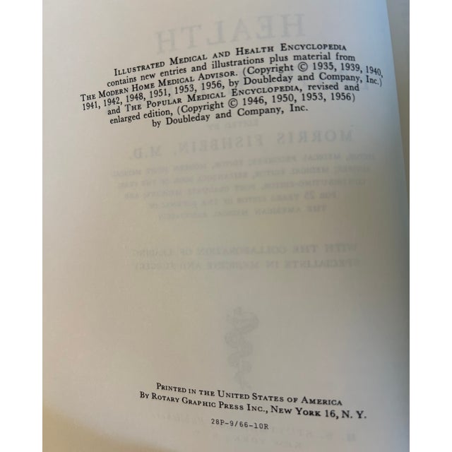 Vintage Illustrated Medical & Health Medical Books by Dr. Fishbein, Decorative 1956-66 Vol 1-8 Will look great on a...
