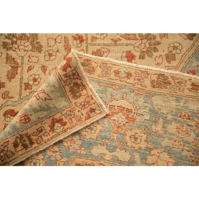 Vintage Distressed Tabriz Square Carpet - 11'8" x 13' For Sale In New York - Image 6 of 11