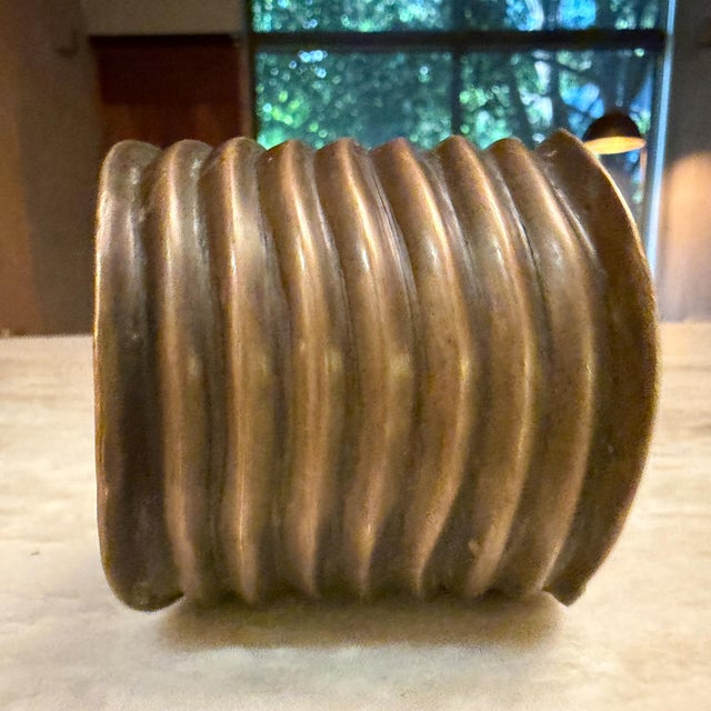Copper Mid-Century Brutalist Bangle Bracele Ellamarie Woolley Copper Decor For Sale - Image 8 of 8