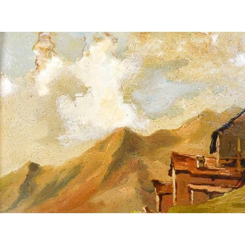 Giuseppe Gheduzzi, Landscape. Oil on Panel For Sale - Image 10 of 12