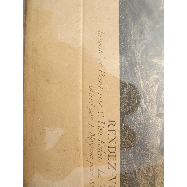 18th Century C.Van Falens, 2 Engravings 18 Th, 1736, Cardboard For Sale - Image 5 of 18