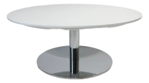 70's Nicos Zographos Styled Chrome Wood Coffee Table