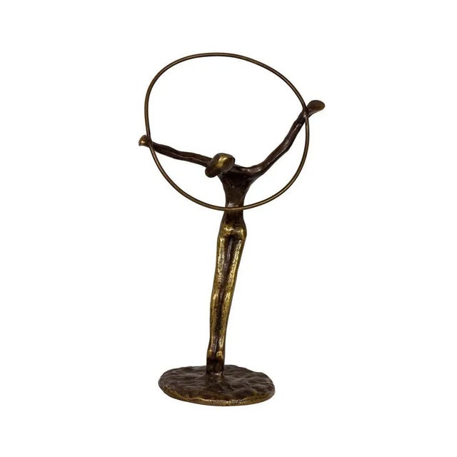 Mid-Century Modern Hoop Dancer Figure, 1970s For Sale - Image 3 of 9