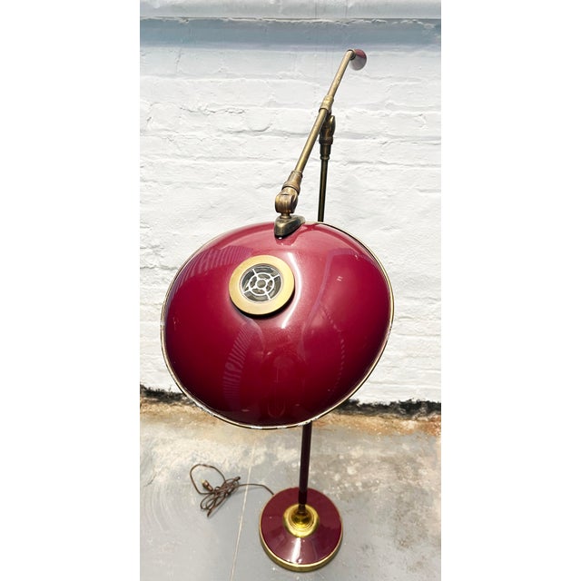 Metal 1950s Floor Lamp Attributed to Gerald Thurston For Sale - Image 7 of 12