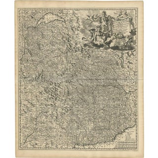 Antique Map of Piedmonte and Savoie Italy by N. Visscher, 1683 For Sale