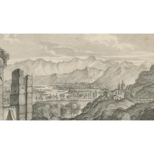 Hullmandel, Junction of the Rhone and Saone, Roman Ruins near Lyons, Lithograph, 1835 For Sale - Image 11 of 12