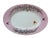 Late 19th Century Antique French Large Floral & Butterfly Pink Limoges Porcelain Oval Platter For Sale - Image 5 of 6