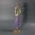 Mauve George Jones Majolica Egyptian Figural Candlestick For Sale - Image 8 of 13