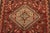 Vintage Qashqai Rug 5'8'' X 10'1'' Red Wool Hand-Knotted Oriental Carpet For Sale In Philadelphia - Image 6 of 15