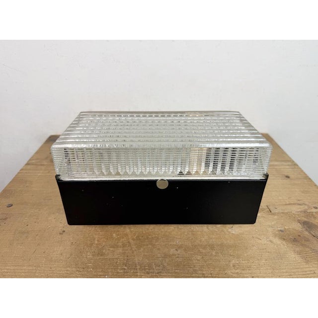 Vintage Glass Wall Light from Napako, 1970s For Sale - Image 9 of 18