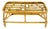 Rattan Bamboo Rectangle Glass Top Mid-Century Modern Coffee Table Mnt! For Sale