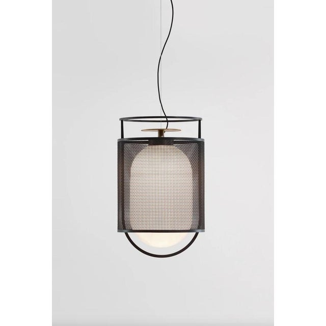 Denglong Pendant and Floor Lamps in Aluminum and Fiberglass by Neri and Hu for Parachilna, Set of 3 For Sale - Image 12 of 16