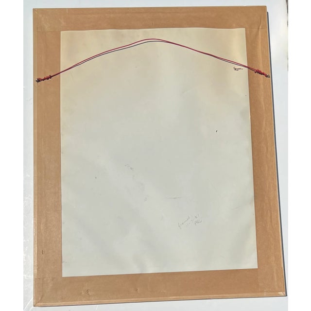 Watercolor of Chicago by Peter Crombie Hand Signed -Michigan Ave Bridge, Palmolive Bldg 1949 For Sale In Los Angeles - Image 6 of 6