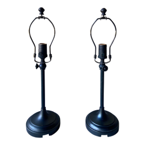 Vintage Pottery Barn Adjustable Table Lamps - A Pair