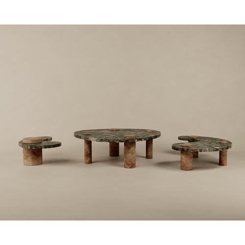 Organic Marble Magatama Coffee Tables by Esther Knopfler, Set of 3 For Sale - Image 6 of 14