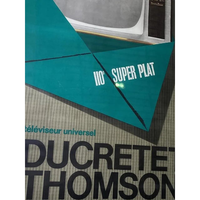 Advertising Poster from Ducretet Thomson, 1960s For Sale - Image 5 of 6