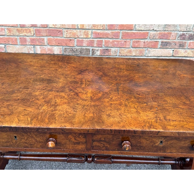 Mid 19th Century 19th Century English Regency Library Table For Sale - Image 5 of 18