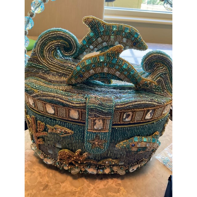 Mary Frances “Crystal Dolphins” Handbag For Sale - Image 4 of 8