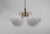 Gold Space Age Orbit Lamp with Opaline Glass Globes, Germany, 1960s For Sale - Image 8 of 8