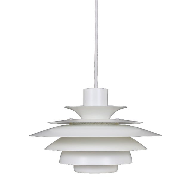 Danish Verona Multilayer Pendant Lamp by Kurt Wiborg for Jeka, 1970s For Sale
